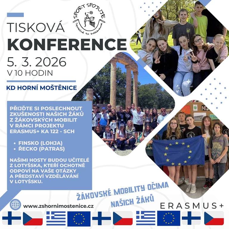 Tisková konference – otevřená pro veřejnost